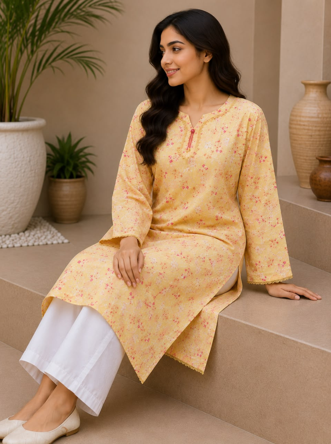 Printed Chikankari 2-Piece,