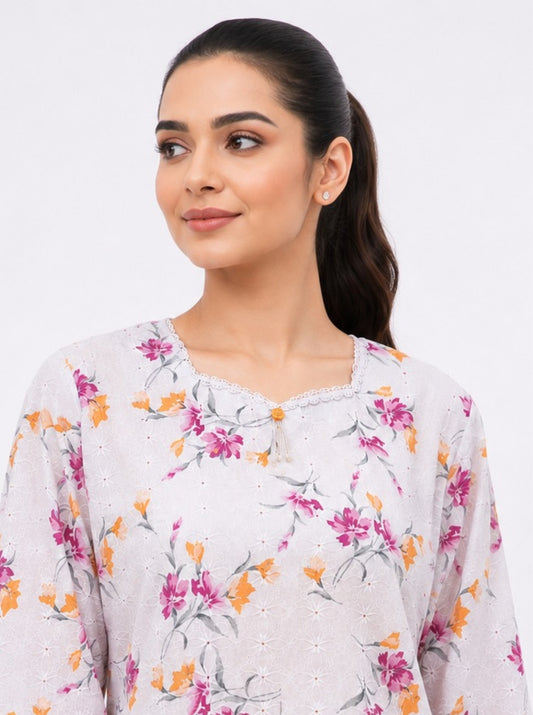 Chikankari Floral 2-Piece