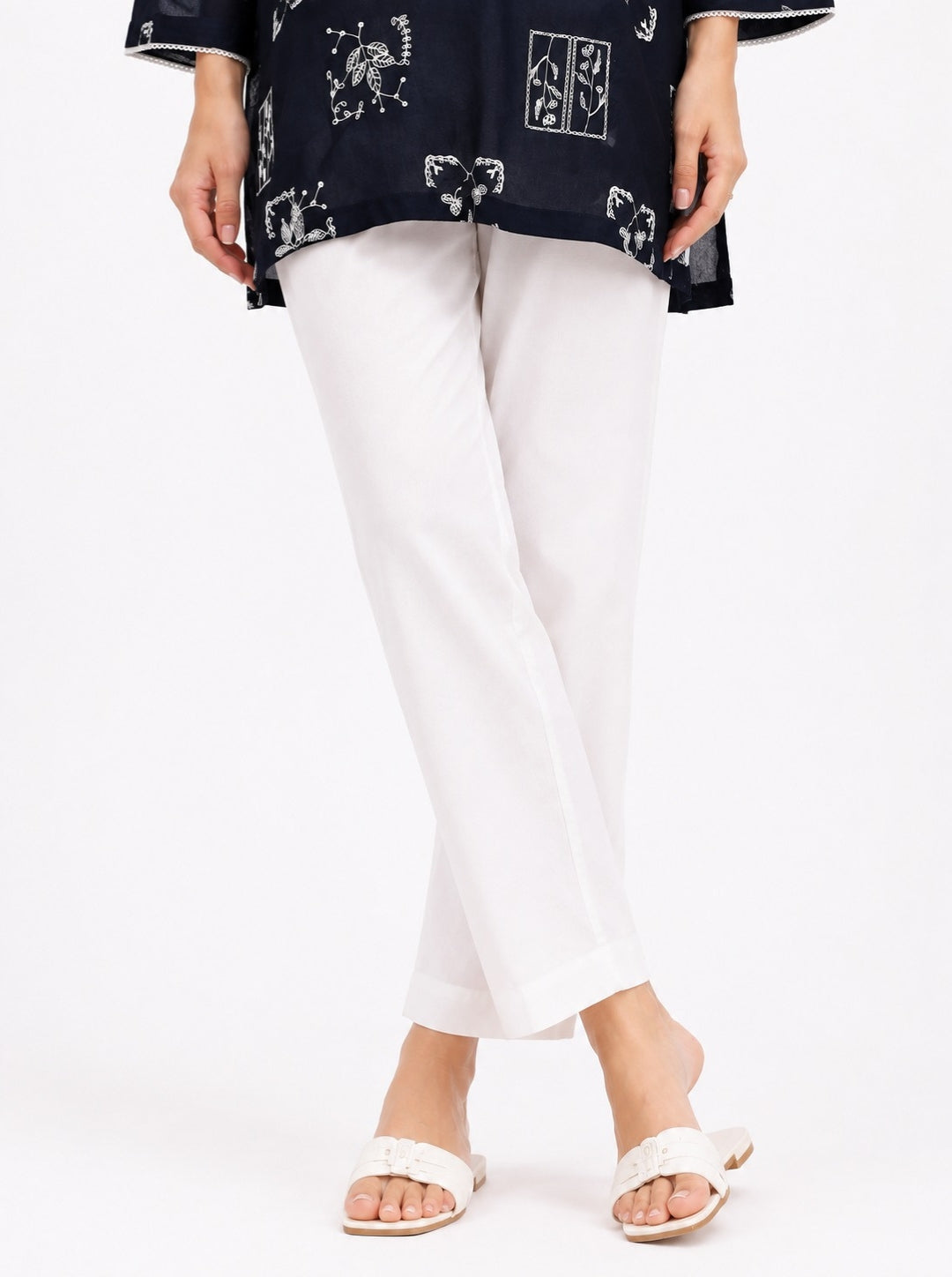 Black & White  Printed  2-Piece