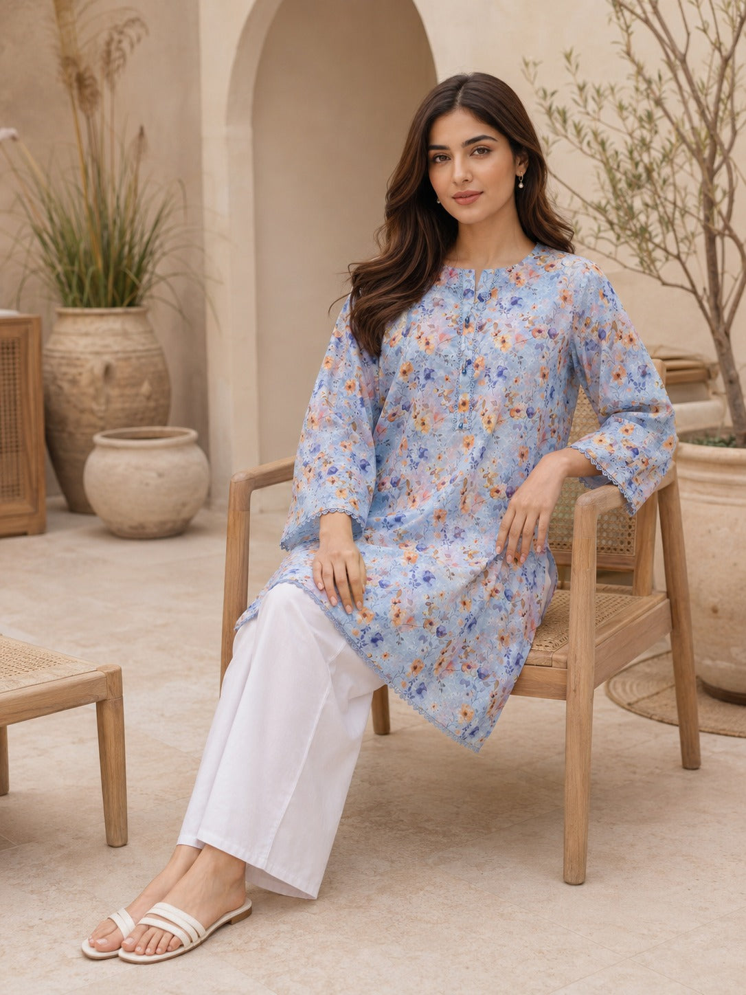 Floral Printed Lawn