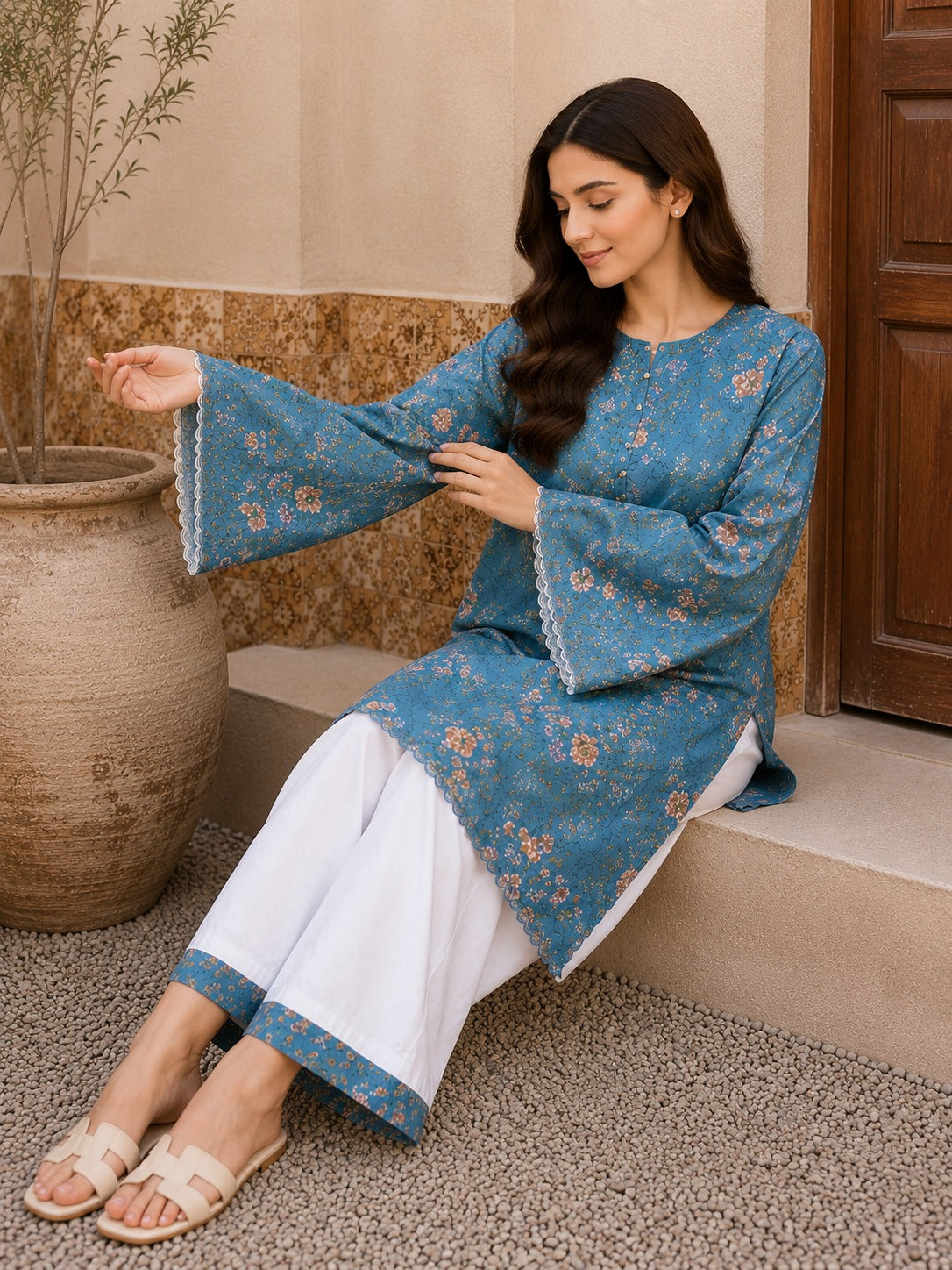 Printed Floral Kurta
